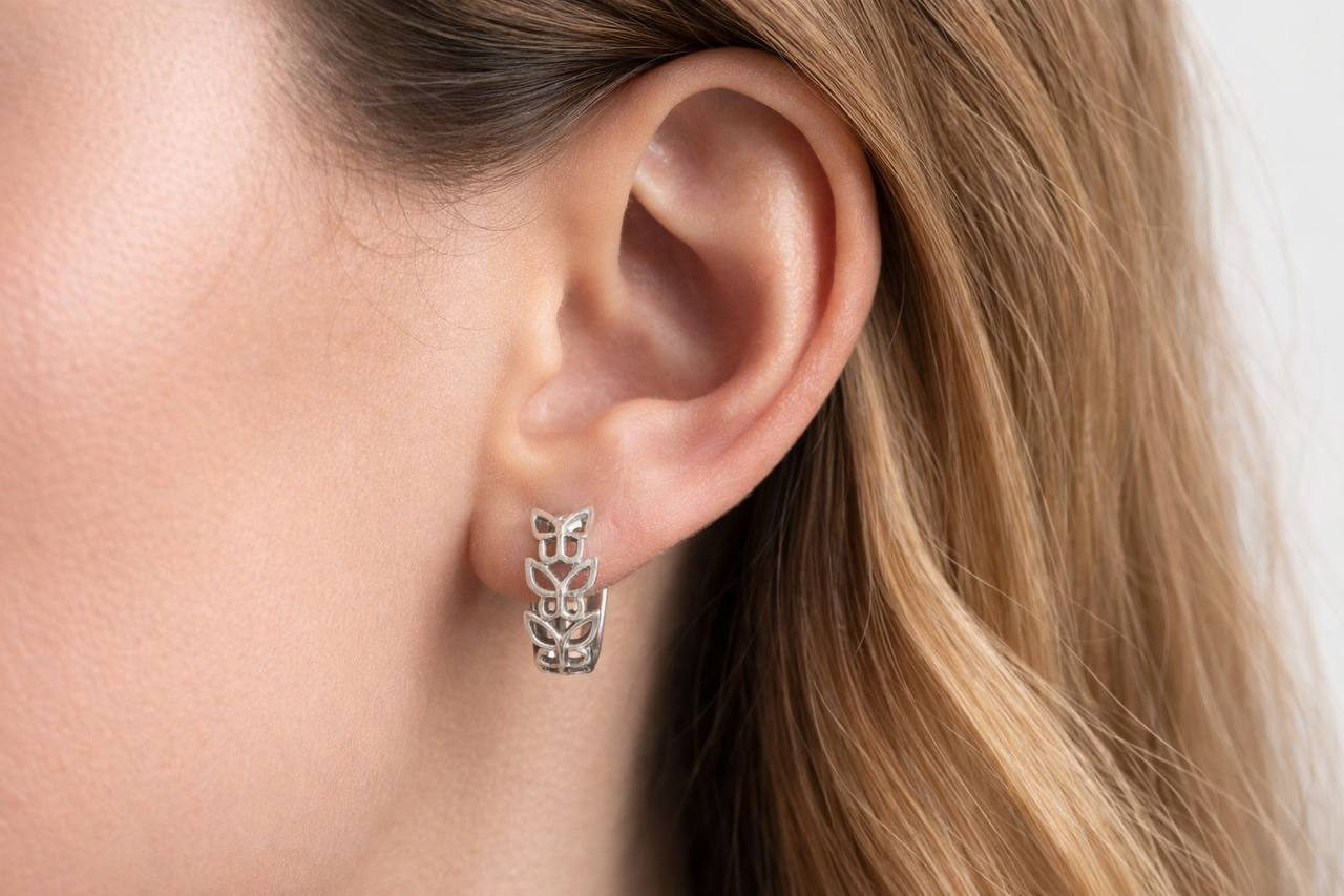 Triple Butterfly Earrings — 925 Sterling Silver