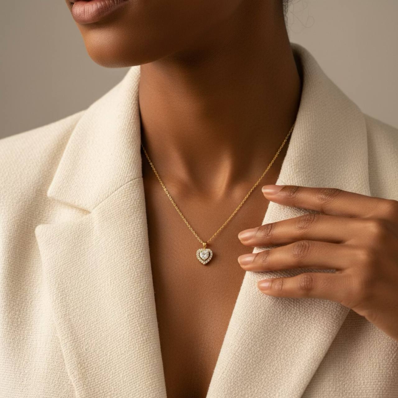 Amora Heart Necklace — Gold Plated 925 Sterling Silver