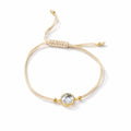 Elara Oval Cord Bracelet — Gold Plated 925 Sterling Silver