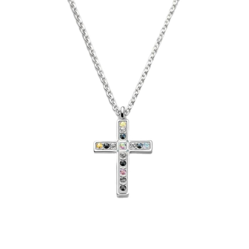 Aurelia Cross Necklace — 925 Sterling Silver