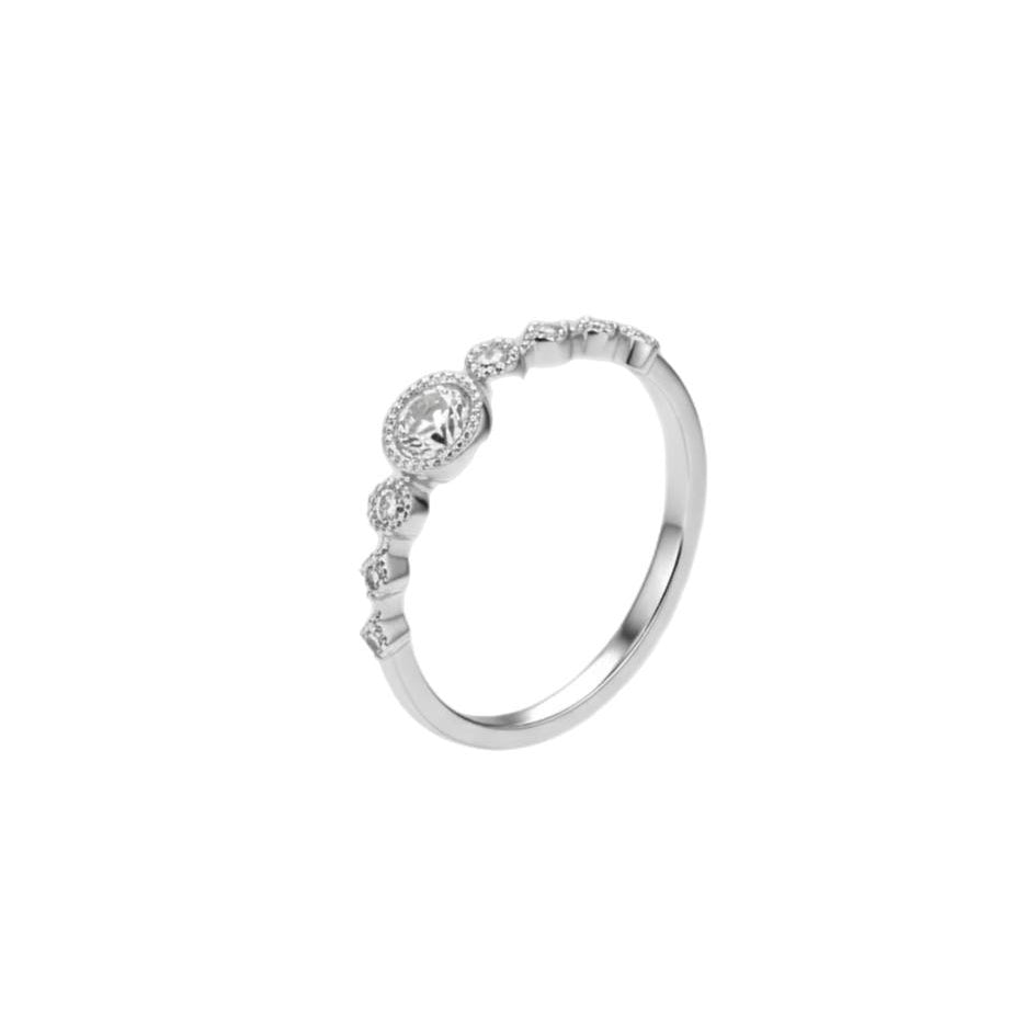Celeste Crystal Ring — 925 Sterling Silver